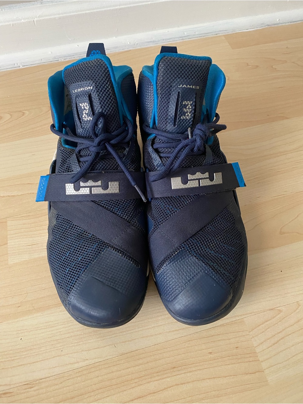 Nike LeBron Soldier IX (9) TB Navy Blue Men's Athletic Shoes Size 11.5